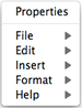 Graphic Sheet Menu